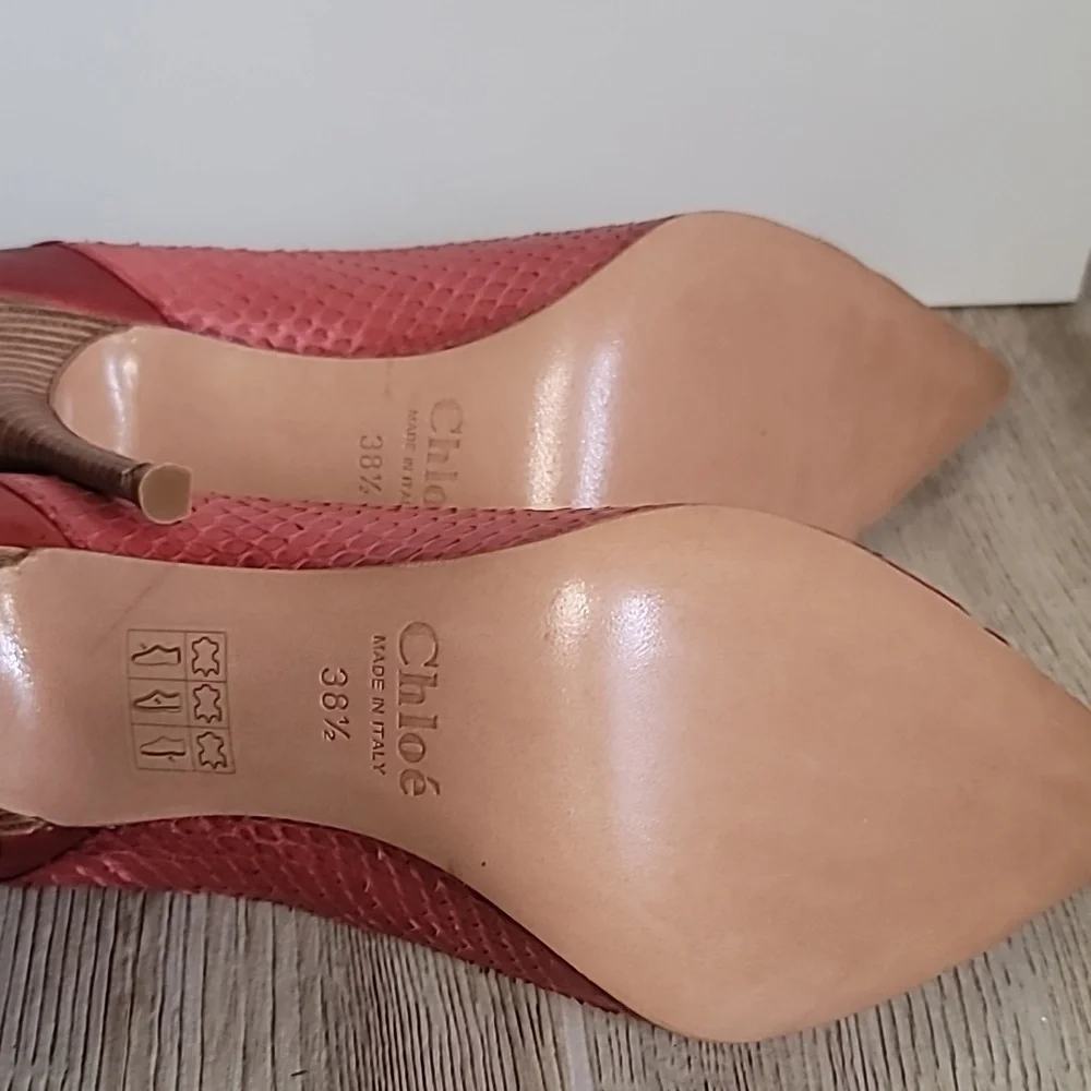 Chloe Silverado Python Pumps - Picture 5 of 8